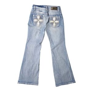 Sky Premium Collection Blue Jeans Bootcut Y2K Juniors 11/12 Cowgirl Streetwear